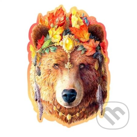 Stylový medvěd, dřevěné - puzzle z kategorie Zvířata