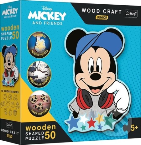 Wood Craft Junior puzzle Ve světě Mickeho Mouse, Trefl, 2023