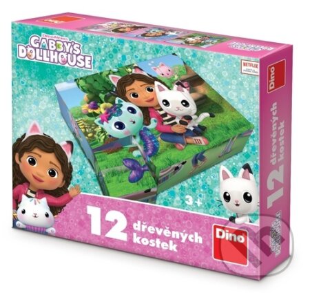 Dřevěné kostky Gábi (12 kostek) - hra z kategorie Stavebnice