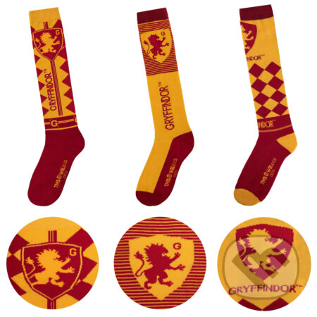 Podkolienky Harry Potter - Chrabromil (3 páry)
