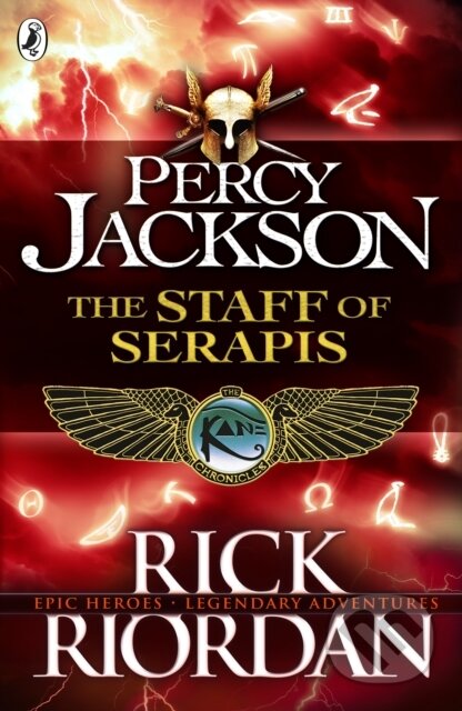 E-kniha: Percy Jackson and The Staff of Serapis (Rick Riordan). Penguin Books, 2014