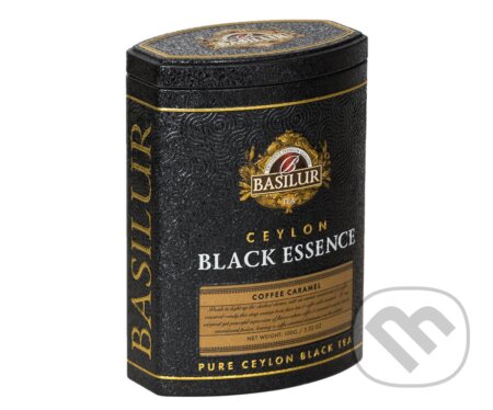 BASILUR Black Essence Coffee Caramel plech 100g, Bio - Racio, 2023