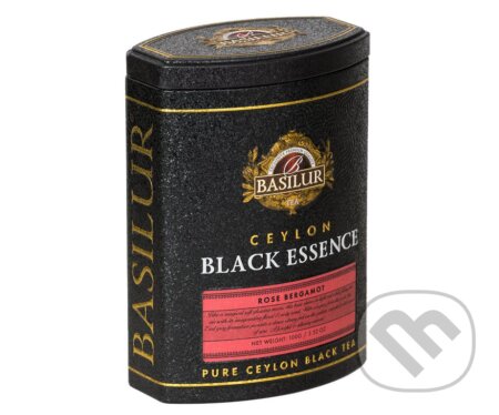 BASILUR Black Essence Rose Bergamot plech 100g, Bio - Racio, 2023