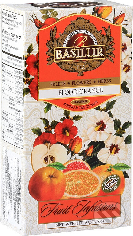 BASILUR Fruit Blood Orange 25x2g, Bio - Racio, 2023