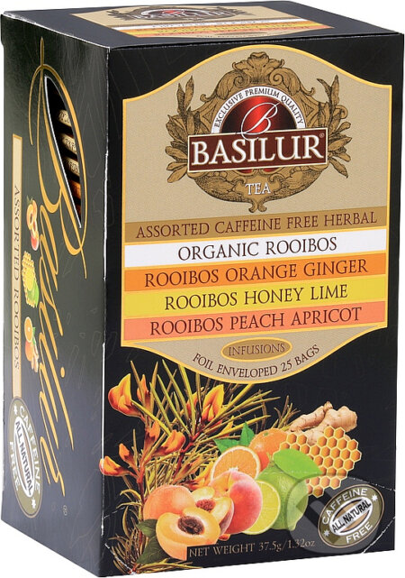 BASILUR Rooibos Assorted 25x1,5g, Bio - Racio, 2023