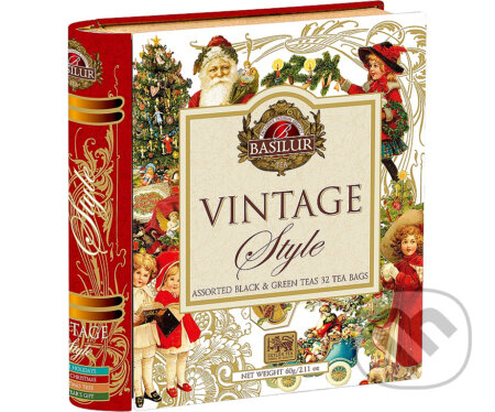 BASILUR Vintage Book Assorted plech 32 sáčkov