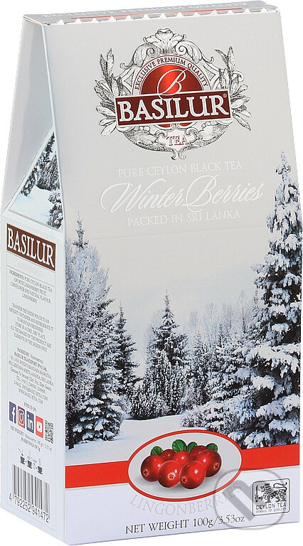 BASILUR Winter Berries Lingonberries papier 100g, Bio - Racio, 2023