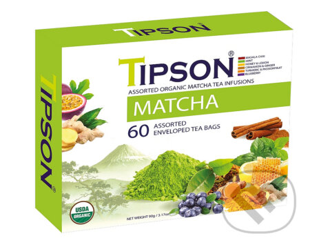 TIPSON BIO Matcha Kazeta Variace 60x1,5g, Bio - Racio, 2023