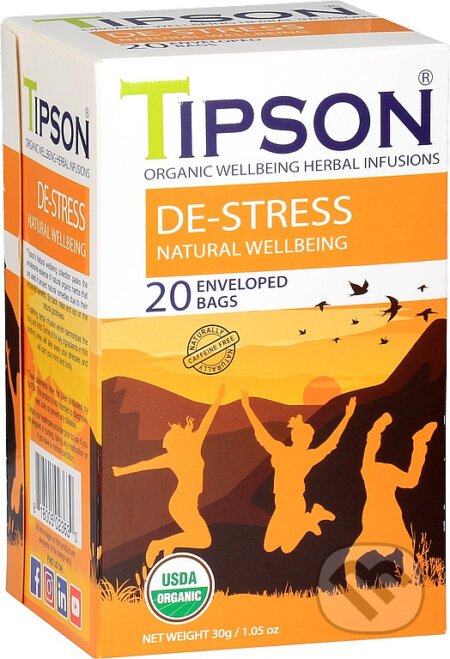 TIPSON BIO Wellbeing De-Stress 20x1,5g, Bio - Racio, 2023