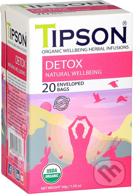 TIPSON BIO Wellbeing Detox 20x1,5g, Bio - Racio, 2023