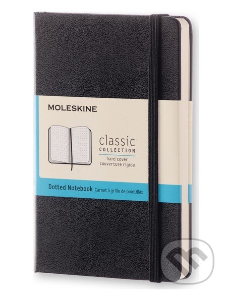 Moleskine - čierny zápisník (malý, bodkovaný)