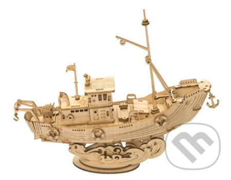 Rybářská loď (3D dřevěné puzzle) - puzzle z kategorie 3D puzzle