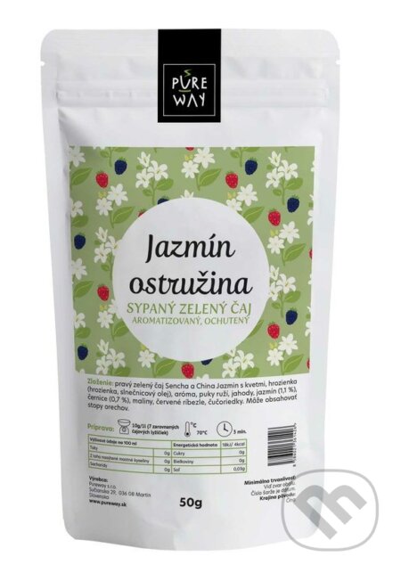 Jazmín ostružina (sypaný zelený čaj aromatizovaný, ochutený, 50g)