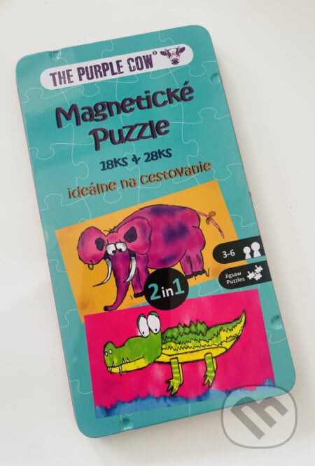 Magnetické Puzzle - ideálne na cestovanie - The Purple Cow, Lauko Promotion, 2023