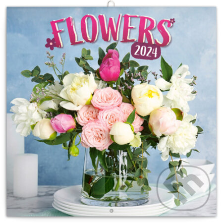 Poznámkový kalendář Flowers 2024, Presco Group, 2023