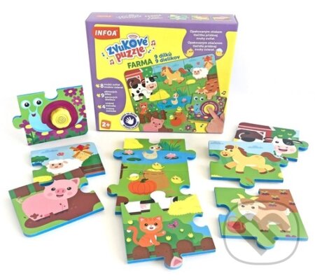 Zvukové puzzle Farma - puzzle z kategorie Maxi dílky