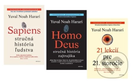 Sapiens + Homo Deus + 21 lekcií pre 21. storočie - Yuval Noah Harari, Aktuell, 2023