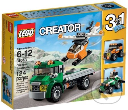 LEGO Creator 31043 Dopravný vrtuľník, LEGO, 2016