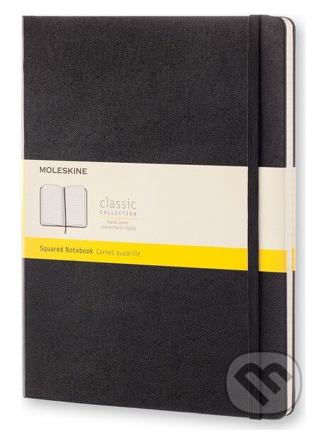 Moleskine - čierny zápisník (veľký, štvorčekovaný)