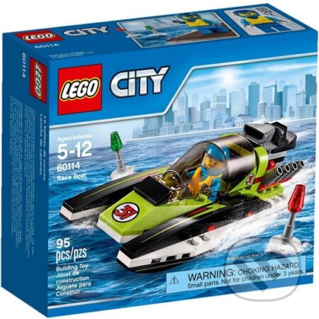 LEGO City Great Vehicles 60114 Pretekársky čln, LEGO, 2016