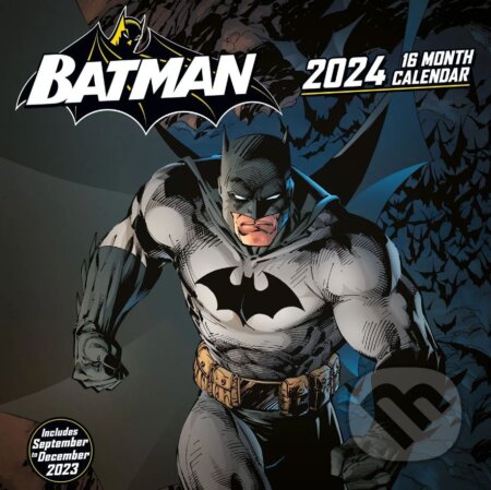 Oficiálny nástenný kalendár 2024 DC Comics: Batman 16 mesiacov, , 2023