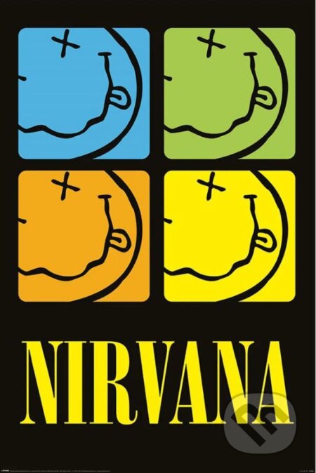 Plagát Nirvana: Smiley Squares, Nirvana, 2023