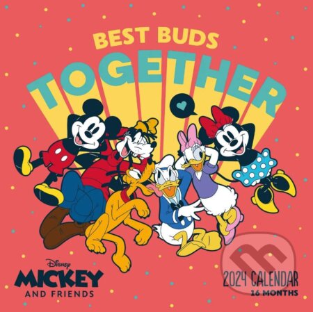 Oficiálny nástenný kalendár 2024 - 16 mesiacov Disney: Mickey & Minnie, , 2023