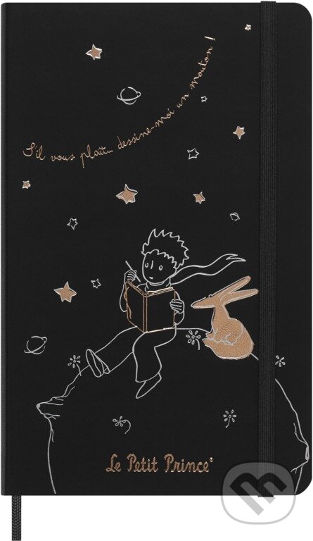Moleskine - zápisník Le Petit Prince (Malý princ, čierny) v darčekovej krabici