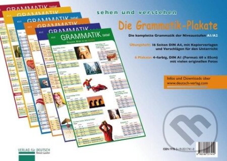 Die Grammatik-Plakate. Übungsheft und 6 Plakate A1/A2 - Renate Luscher, Max Hueber Verlag