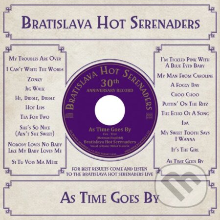 Bratislava Hot Serenaders: As Time Goes By LP - Bratislava Hot Serenaders, Hudobné albumy, 2022