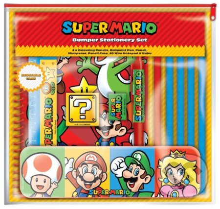 Set 7 ks školských potrieb Super Mario: Farebný blok, , 2023