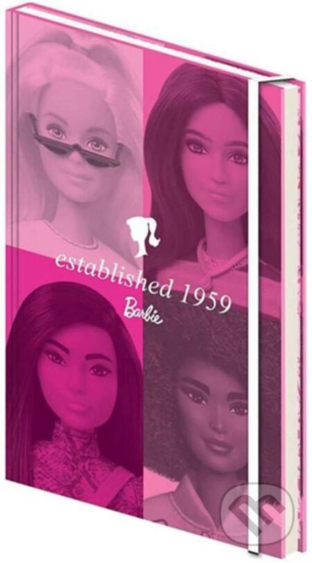 Poznámkový A5 blok Barbie: Založene 1959, , 2023