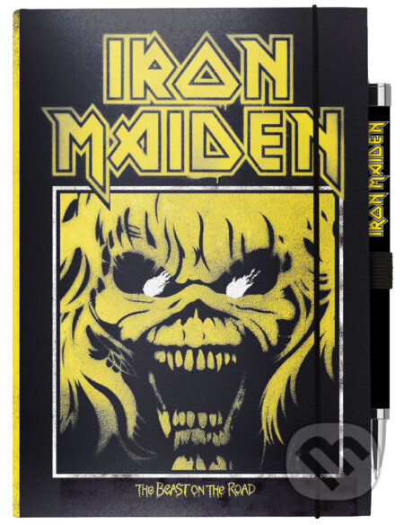 Poznámkový blok so svietiacim perom Iron Maiden: The Beast On The Road, Iron Maiden, 2023