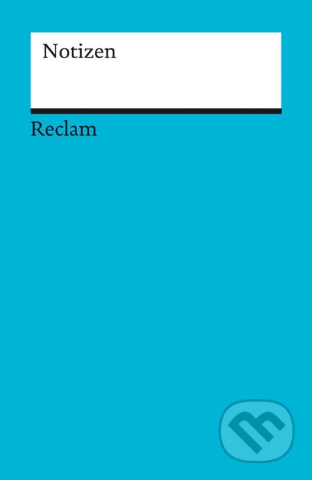 Notizen (blau), Reclam, 2023