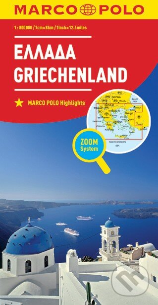 Ελλάδα / Griechenland (Grécko (mierka hlavnej mapy: 1:8300 000))