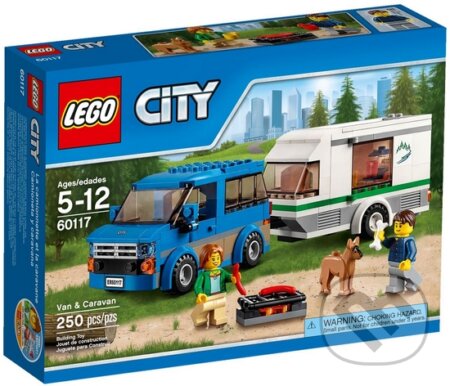 LEGO City Great Vehicles 60117 Dodávka a karavan, LEGO, 2016