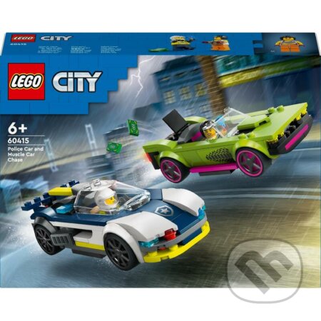 LEGO® City 60415 Naháňačka policajného auta a športiak, LEGO, 2024