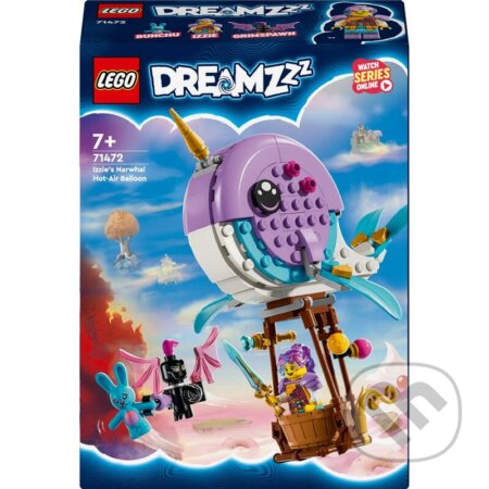 LEGO® DREAMZzz™ 71472 Izzie a jej teplovzdušný balón v tvare narvala, LEGO, 2024