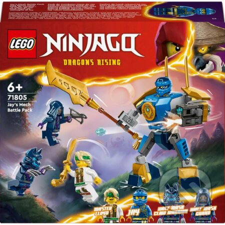 LEGO® NINJAGO® 71805 Bojový balíček Jayovho robota, LEGO, 2024