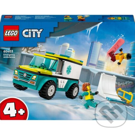 LEGO® City 60403 Sanitka a snowbordista, LEGO, 2024