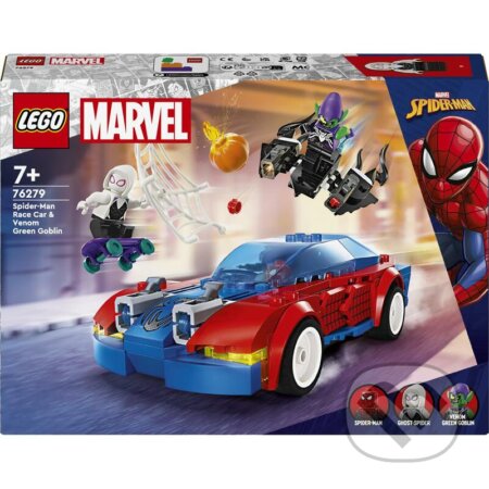 LEGO® Marvel 76279 Spider-Manovo pretekárske auto a Venomov Zelený goblin, LEGO, 2024