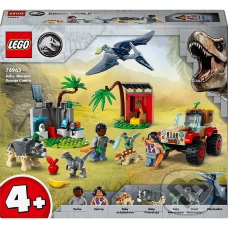 LEGO® Jurassic World™ 76963 Záchranárske stredisko pre dinosaurie mláďatá, LEGO, 2024