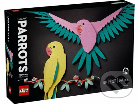 Spoločenská hra: LEGO® Art  31211 Kolekcia zvierat – Papagáje ara (LEGO). LEGO, 2024