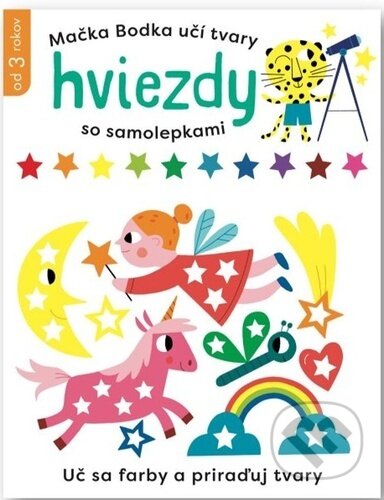 Mačka Bodka učí tvary: Hviezdy so samolepkami, Svojtka&Co., 2024