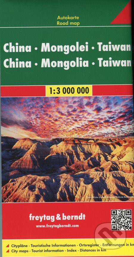 China-Mongolei-Taiwan 1:3 000 000, freytag&berndt, 2018