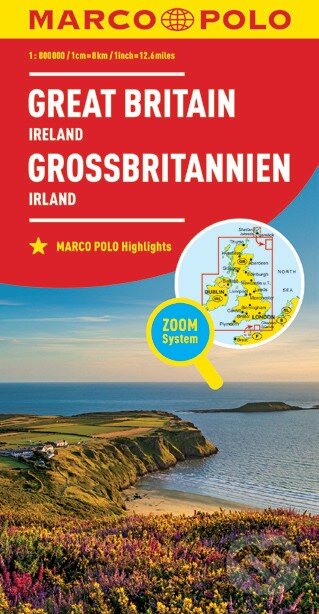 Great Britain/Großbritannien (Ireland/Irland (mierka hlavnej mapy: 1:800 000))
