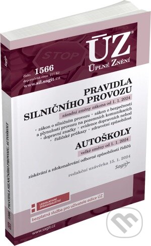 Úplné Znění - 1566 Pravidla silničního provozu, Sagit, 2024