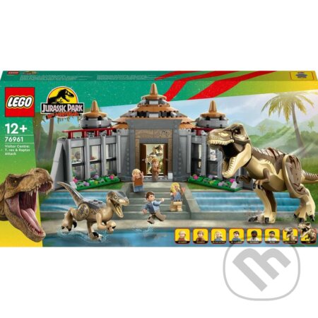 LEGO® Jurassic World™ 76961 Stredisko pre návštevníkov: útok T-rexa a raptora, LEGO, 2024