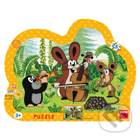 Krtek muzikant - puzzle z kategorie 15 - 60 dílků