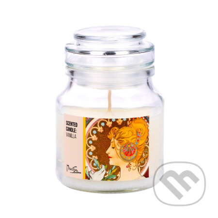 Scented candle: Vanilla - Mucha - Feather, Presco Group, 2023